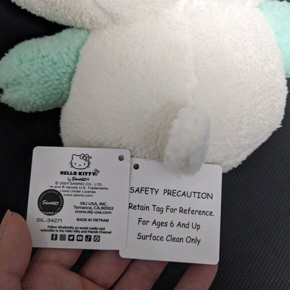 Hello Kitty Mint Panda Costume 11" Plush - New with tag (Round1 Exclusive) - Picture 4 of 7